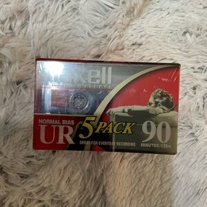 Maxell Audio cassette set of 5 90 minutes